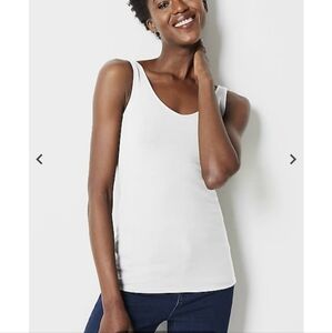 J Jill White Percect Tank - Size Small